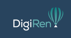 Digi logo with blue